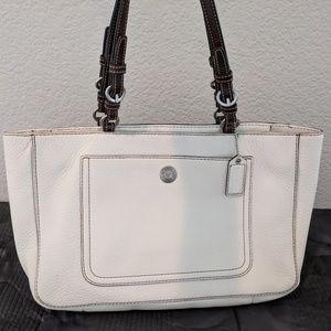 Coach White Satchel (Never Used)